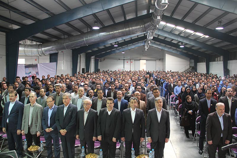 مراسم نوروز 1396 گروه صنعتی گلرنگ ، در کارخانه ایراندار